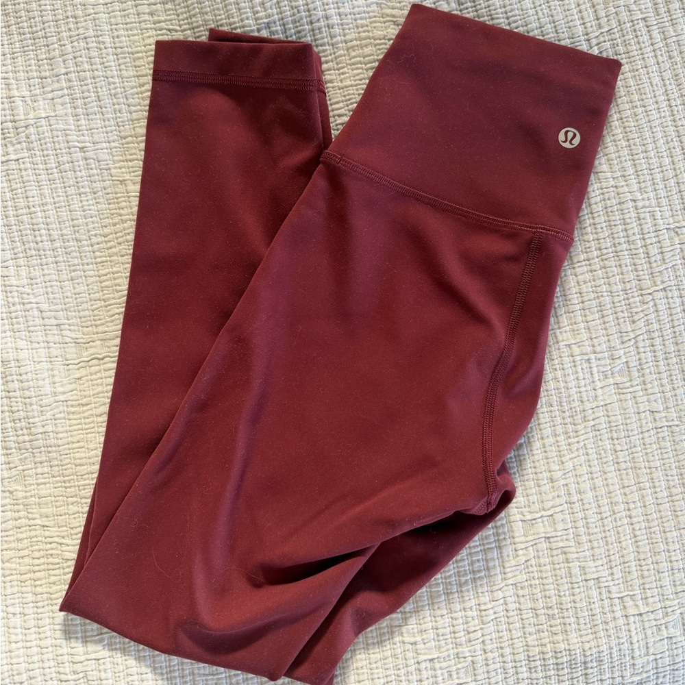 lululemon athletica Burgundy Leggings